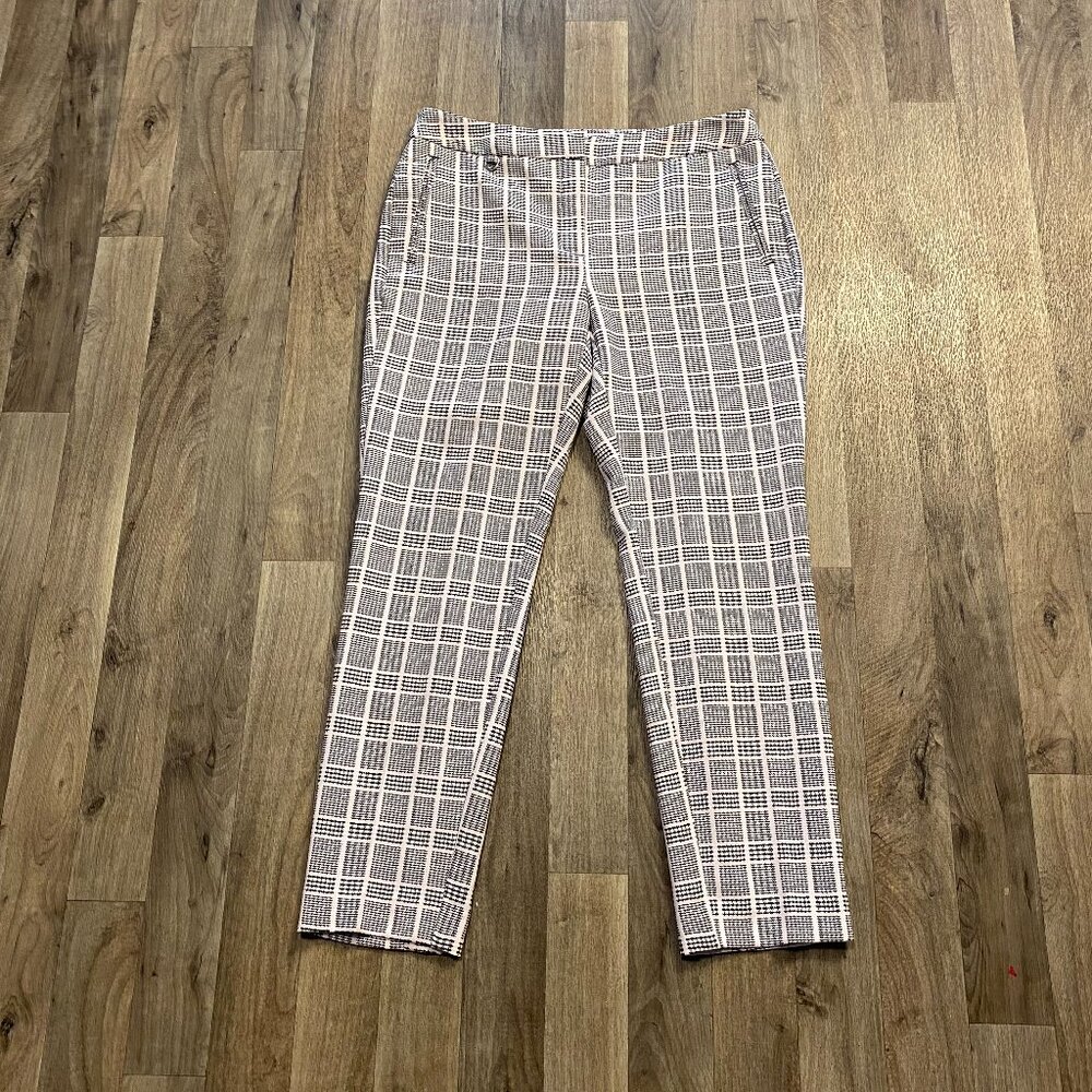 Adrianna Papell Patterned Trousers Size 8